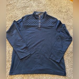 Good Condition 1/4 zip navy mens shirt
